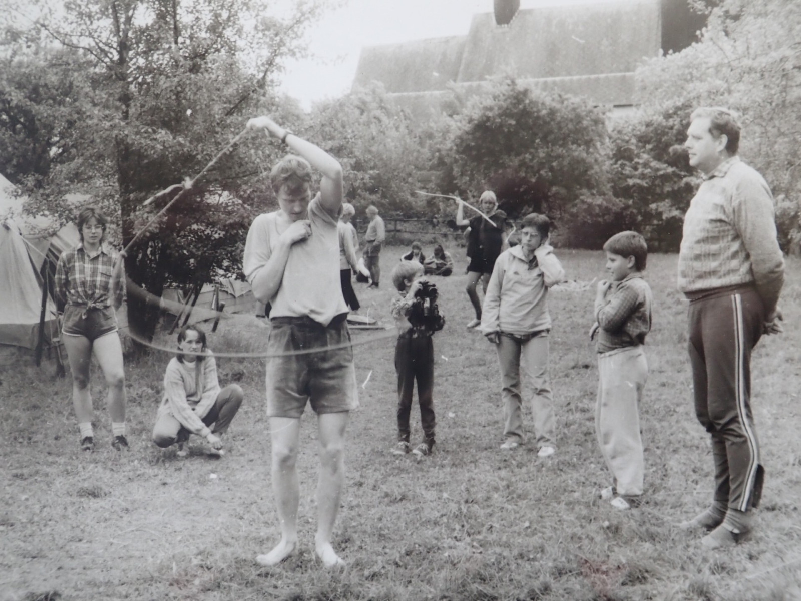 Letn� t�bor pro nov� v�dce a r�dce na ukon�en� v�dcovsk�ho a r�dcovsk�ho kurzu Horn� ���r �ervenec 1990